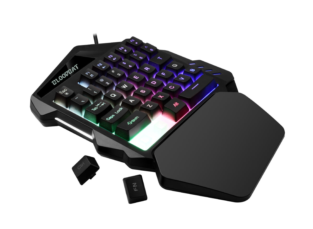 61 key RGB game wired keyboard mouse suit colorful MINI non-mechanical film black and white computer keyboard