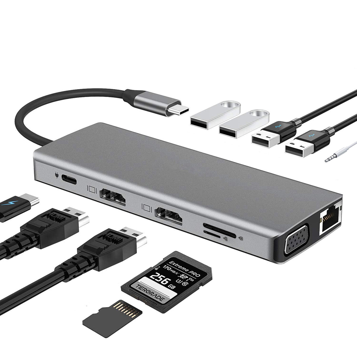 typec five-in-one expansion dock mobile phone tablet computer converter game machine hdmi docking station usb hub
